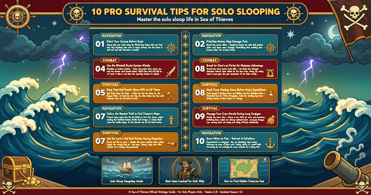 10 Pro Survival Tips for Solo Slooping in Sea of Thieves