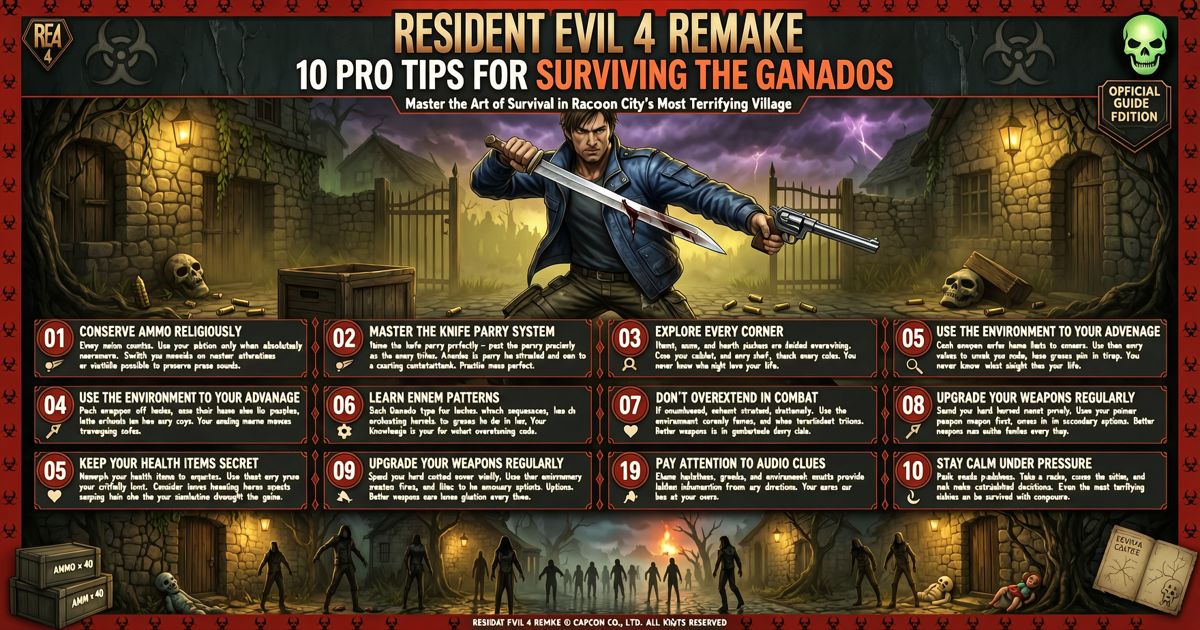 Resident Evil 4 Remake: 10 Pro Tips for Surviving the Ganados
