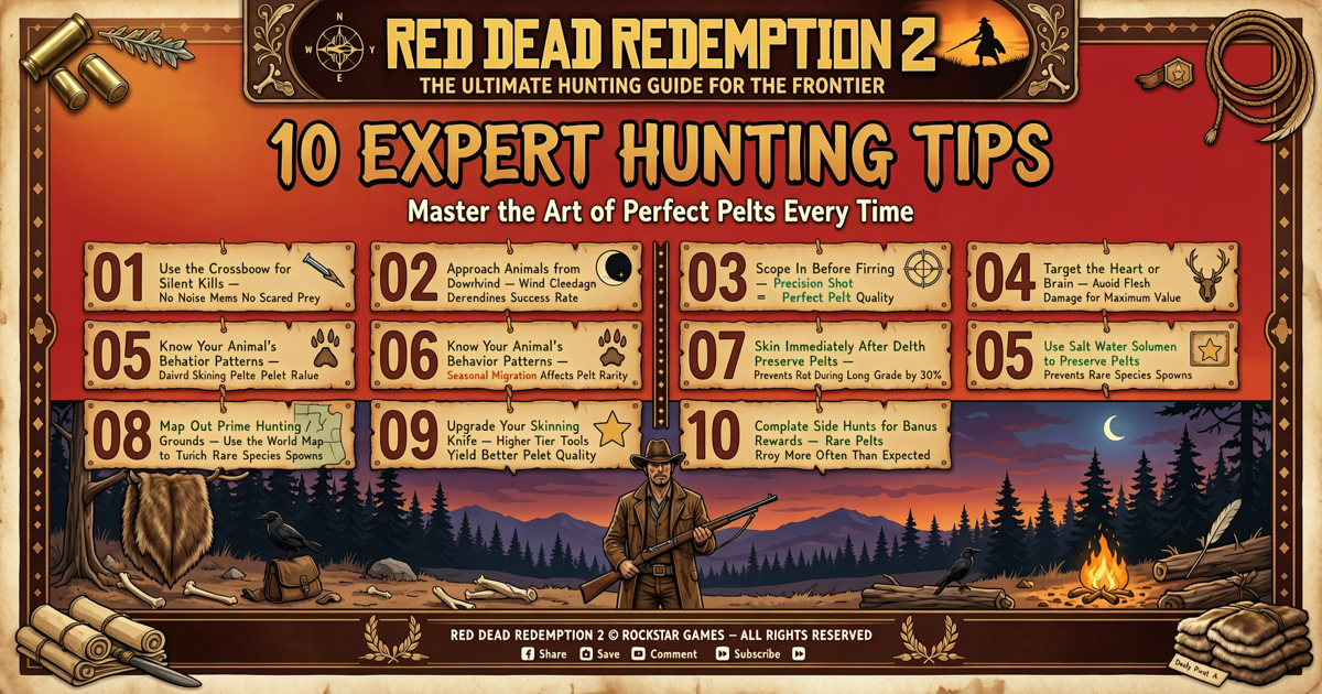 Red Dead Redemption 2: 10 Expert Hunting Tips for Perfect Pelts Every Time